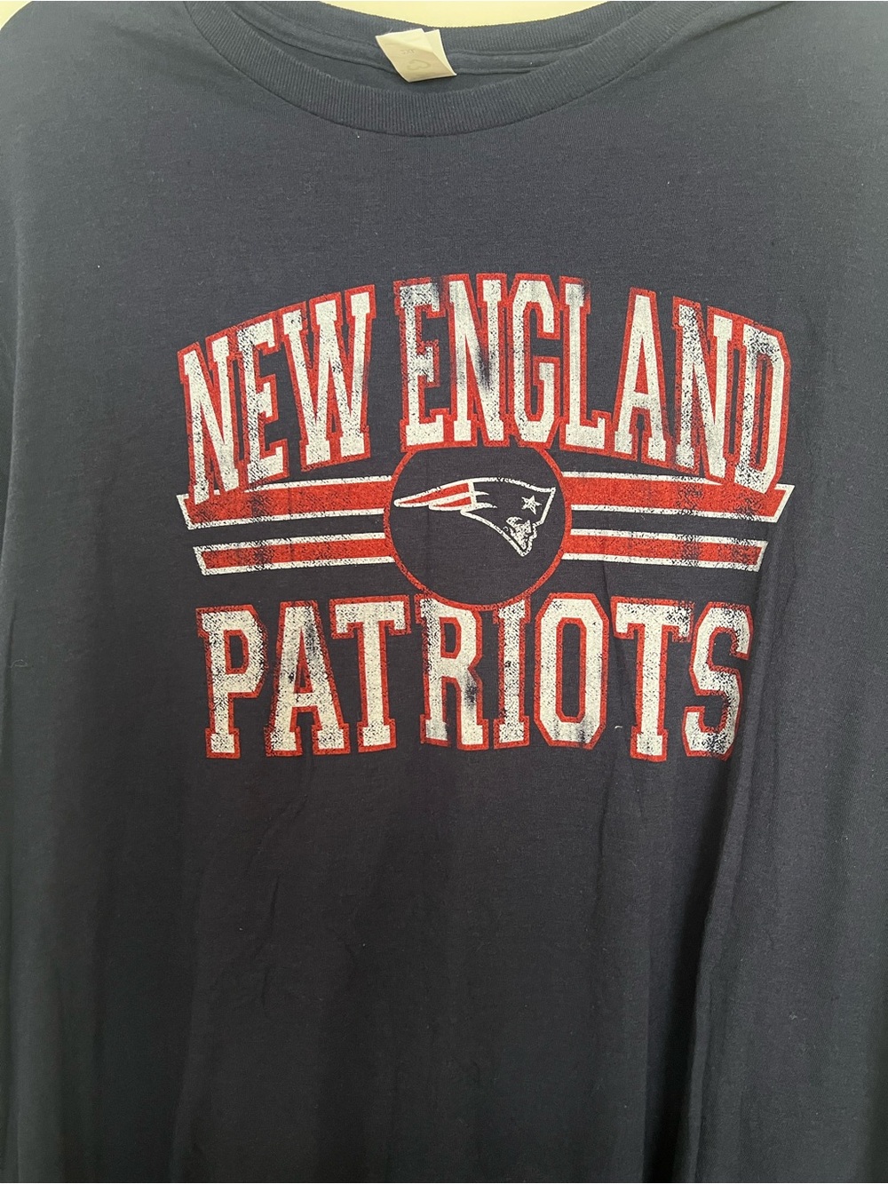 New England Patriots Navy Long Sleeve Tee - Picture 4 of 4